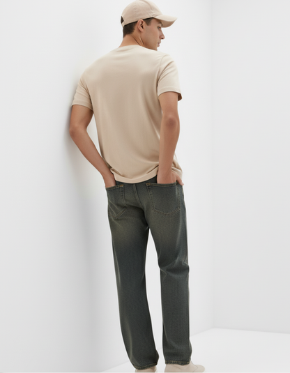Classic Crew T-Shirt – Beige