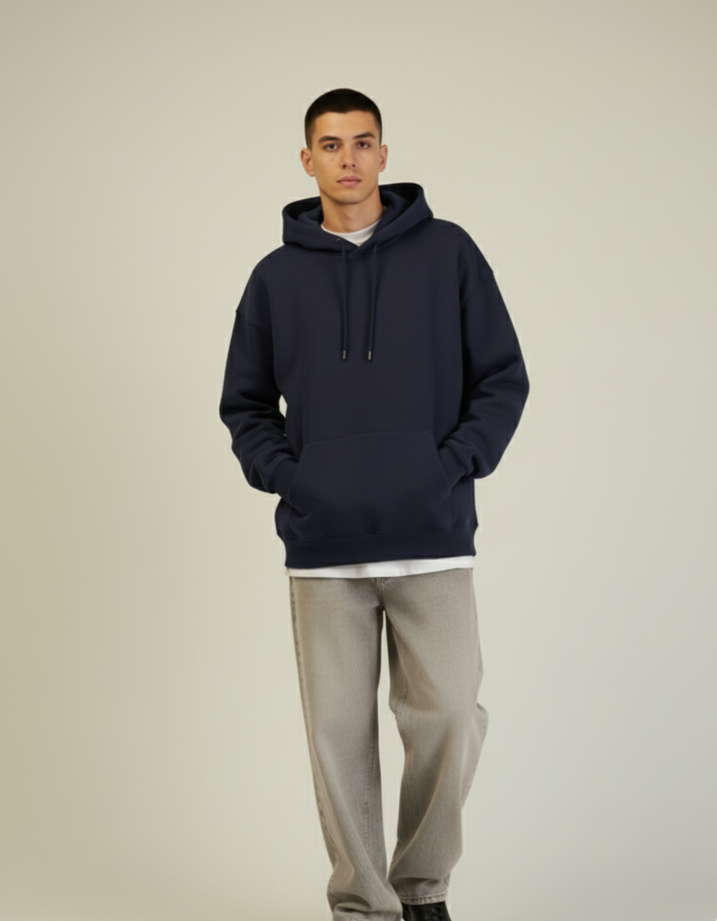 Oversized Navy Blue Hoodie