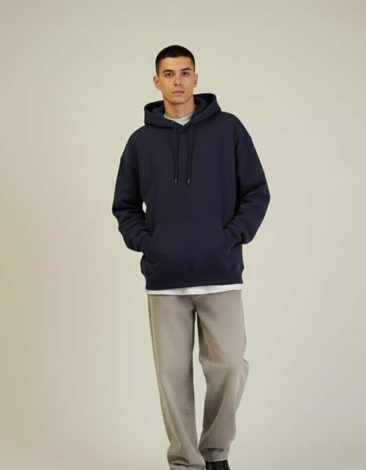 Oversized Navy Blue Hoodie