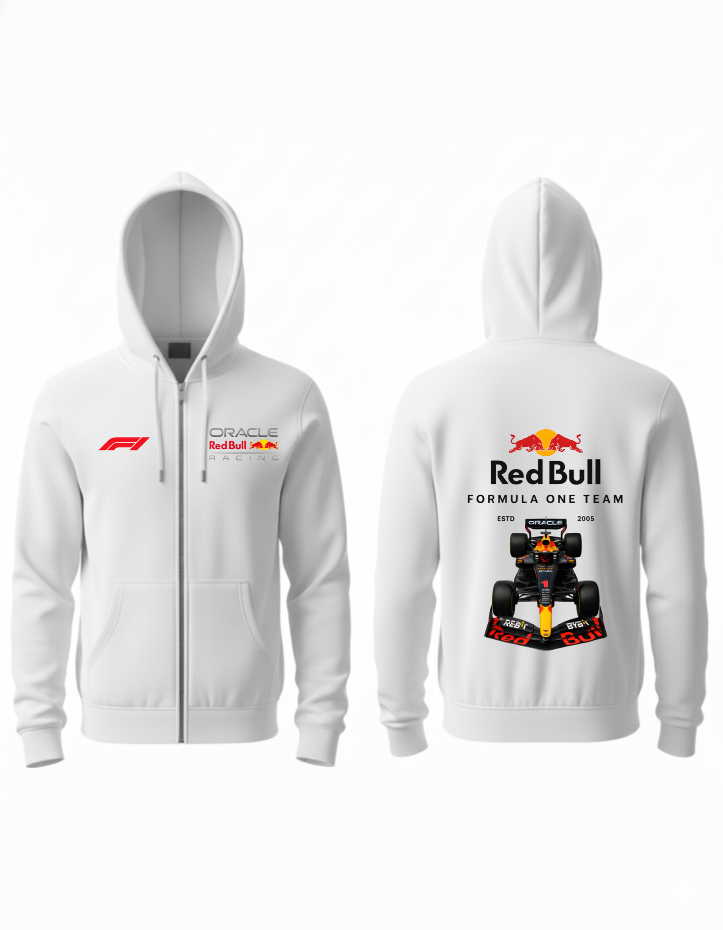 F1 Red Bull Zipper Hoodie
