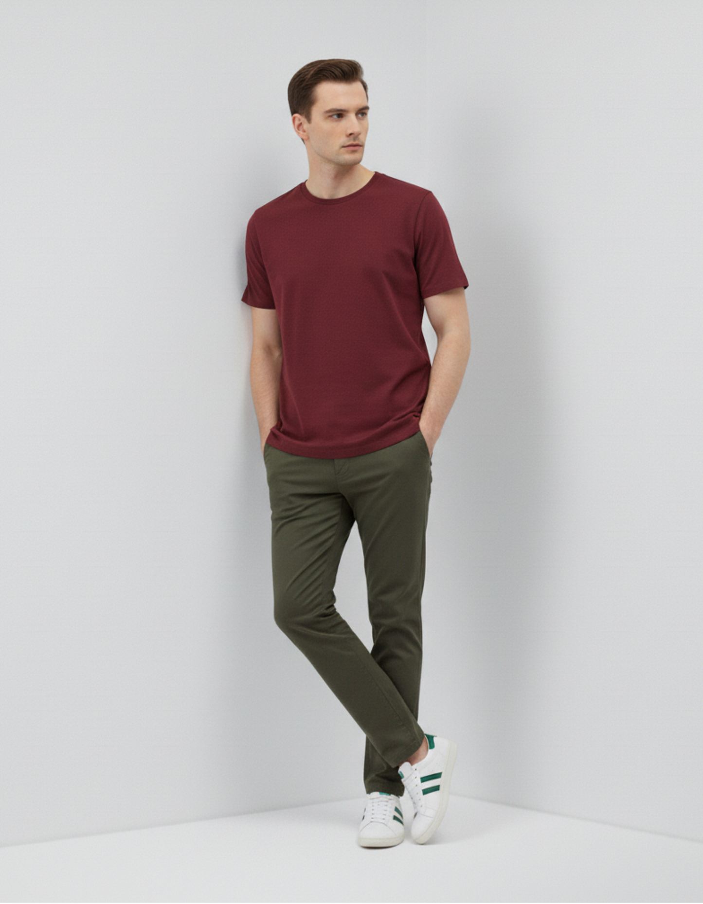 Classic Maroon Crew Neck T-Shirt