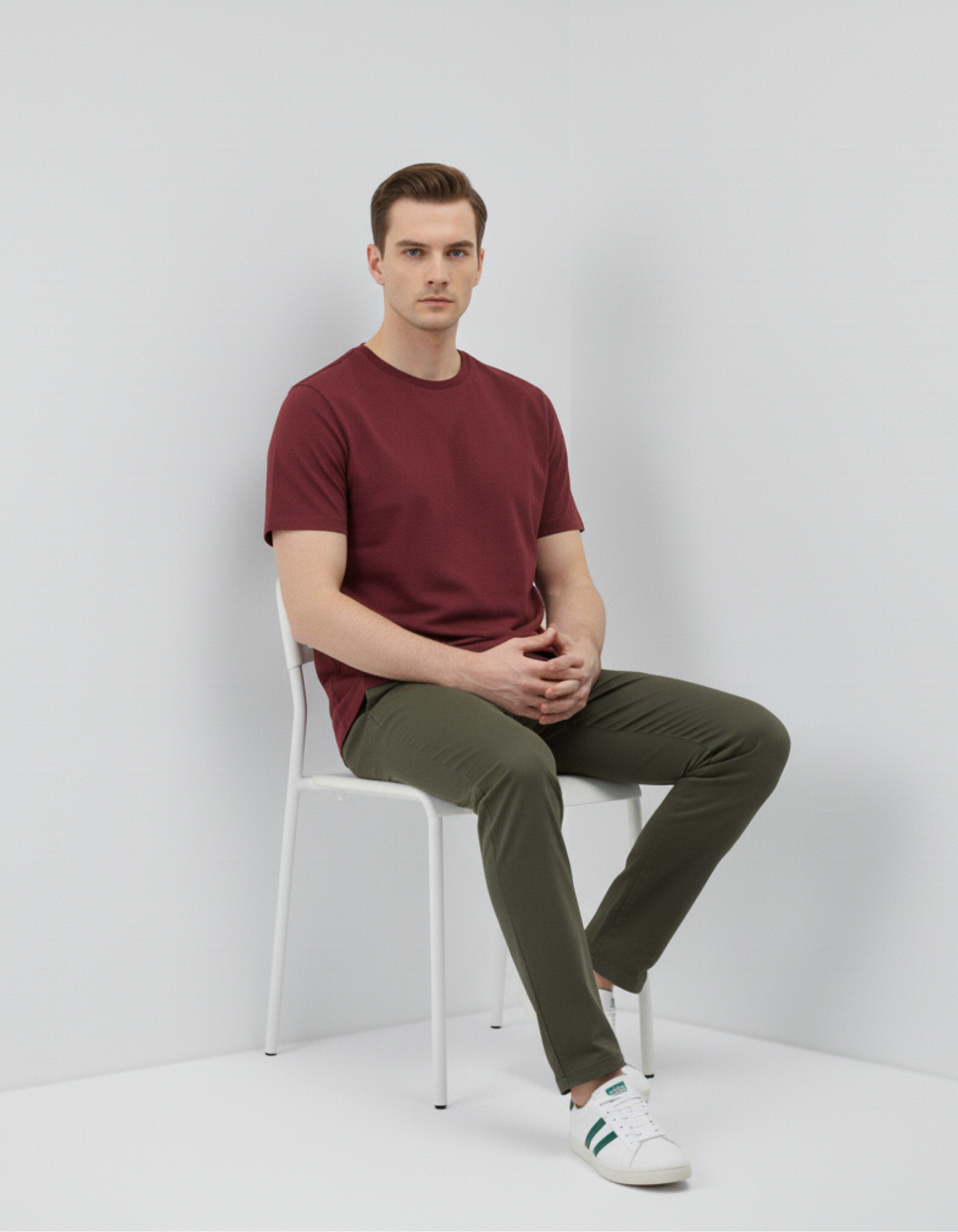 Classic Maroon Crew Neck T-Shirt