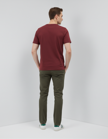 Classic Maroon Crew Neck T-Shirt