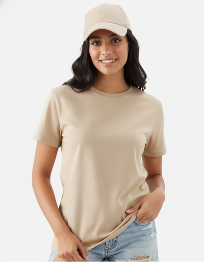 Classic Crew T-Shirt – Beige