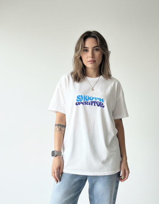 Oversized Smooth Operator Racing Graphic T-Shirt