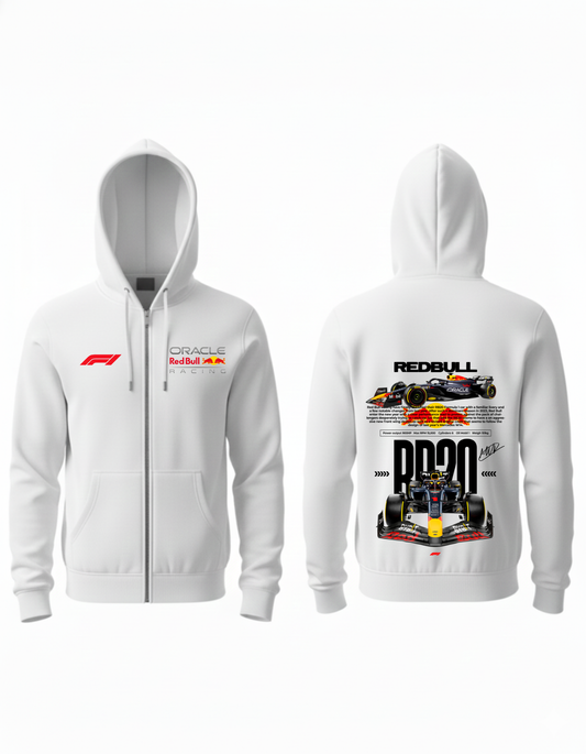 Red Bull RB20 F1 Zip-Up Hoodie