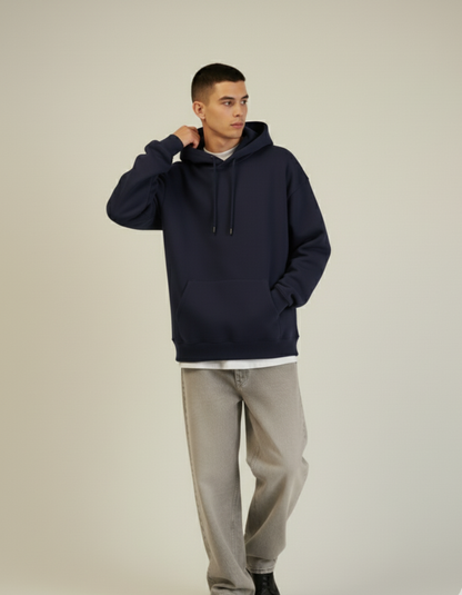 Oversized Navy Blue Hoodie
