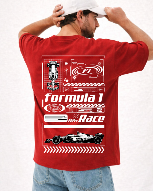 Oversized Formula One “We Race” T-Shirt