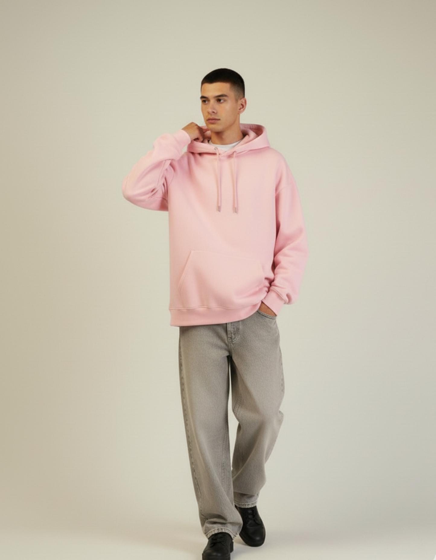 Oversized Baby Pink Hoodie