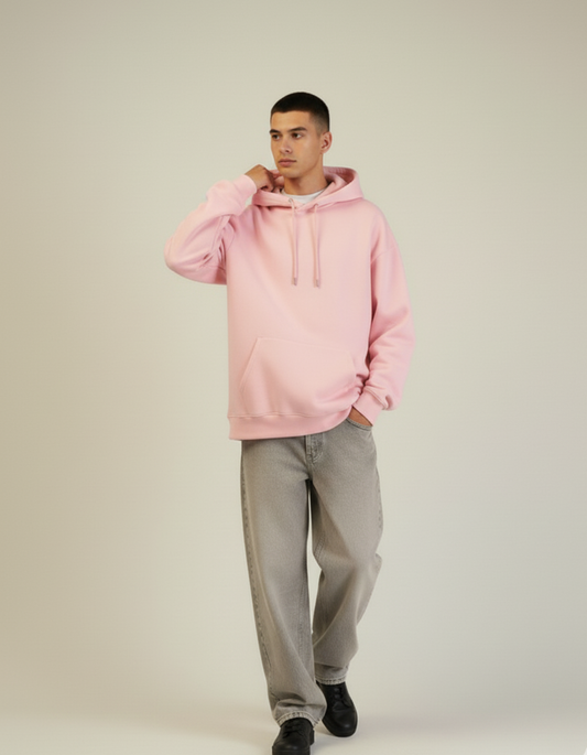 Oversized Baby Pink Hoodie