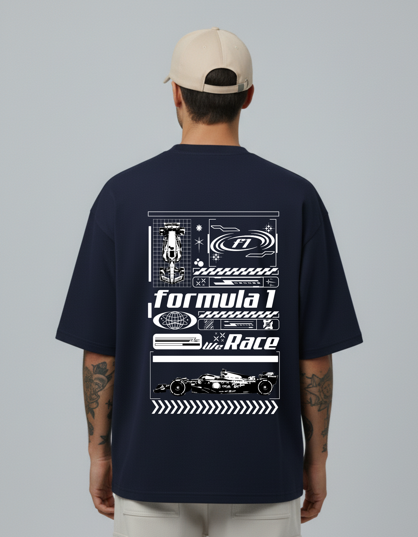 Oversized Formula One “We Race” T-Shirt