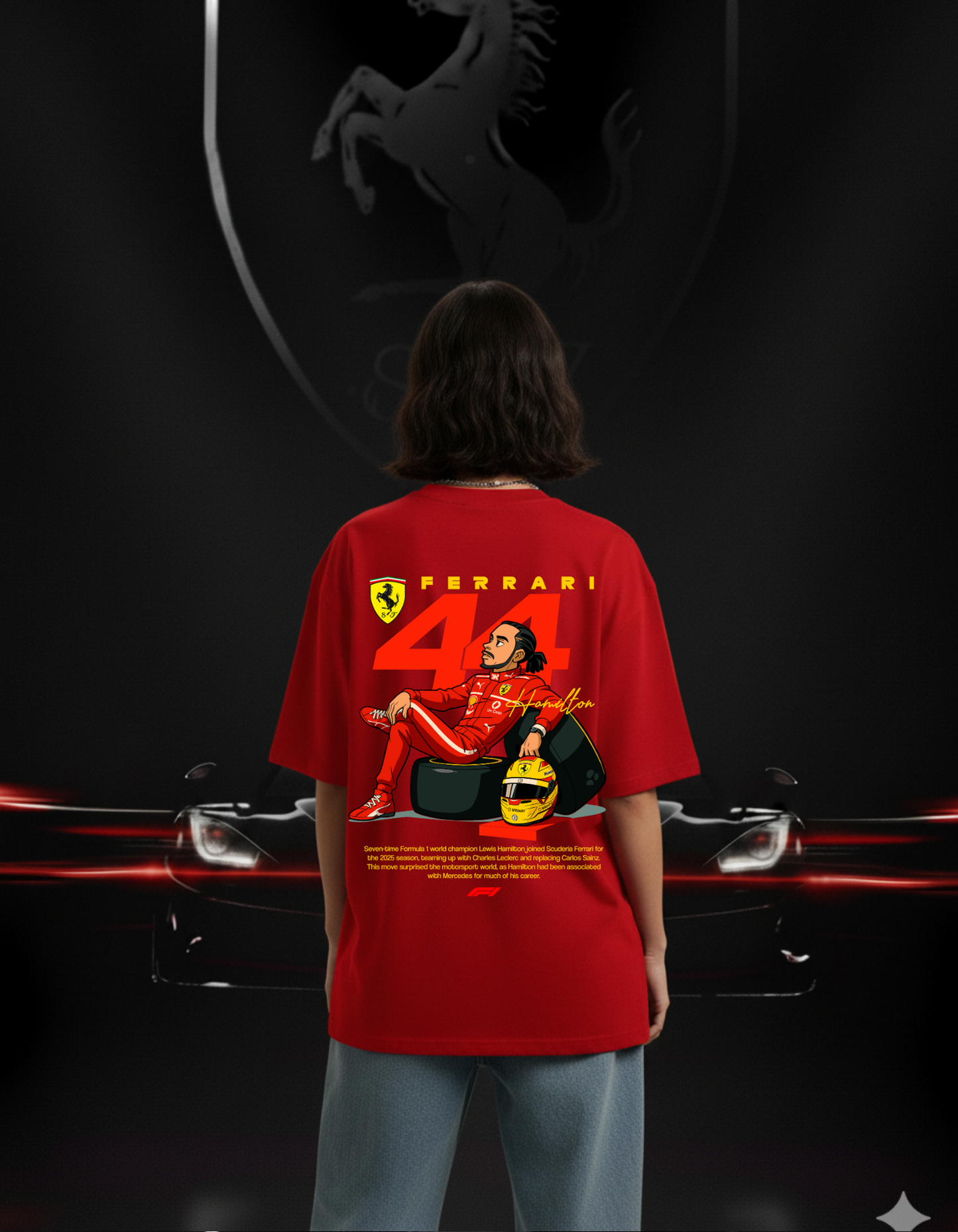 Lewis Hamilton Ferrari F1 T-Shirt