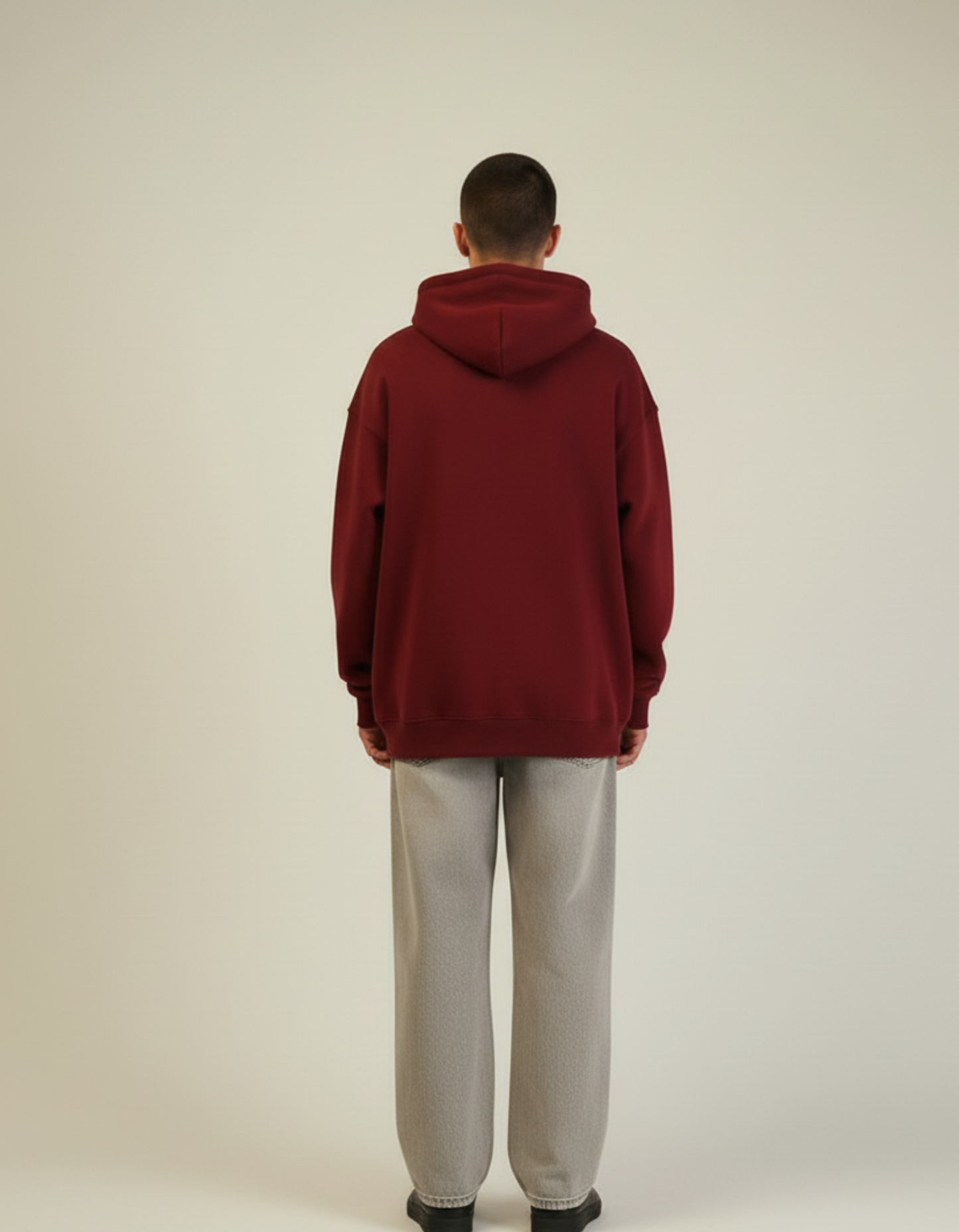 Oversized Maroon Hoodie