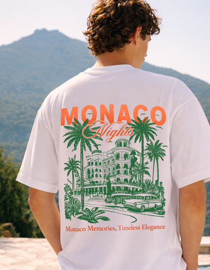 Monaco Nights Graphic Oversized T-Shirt