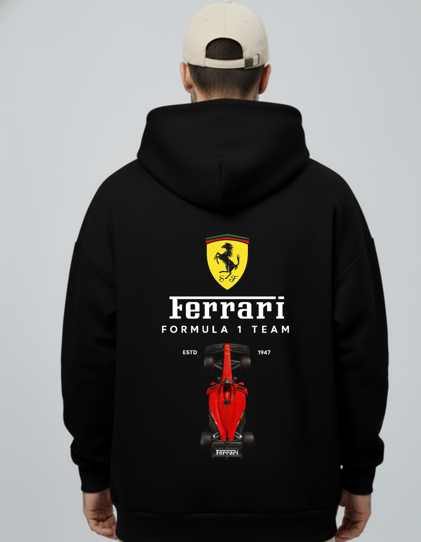 Oversized Ferrari F1 Team Hoodie