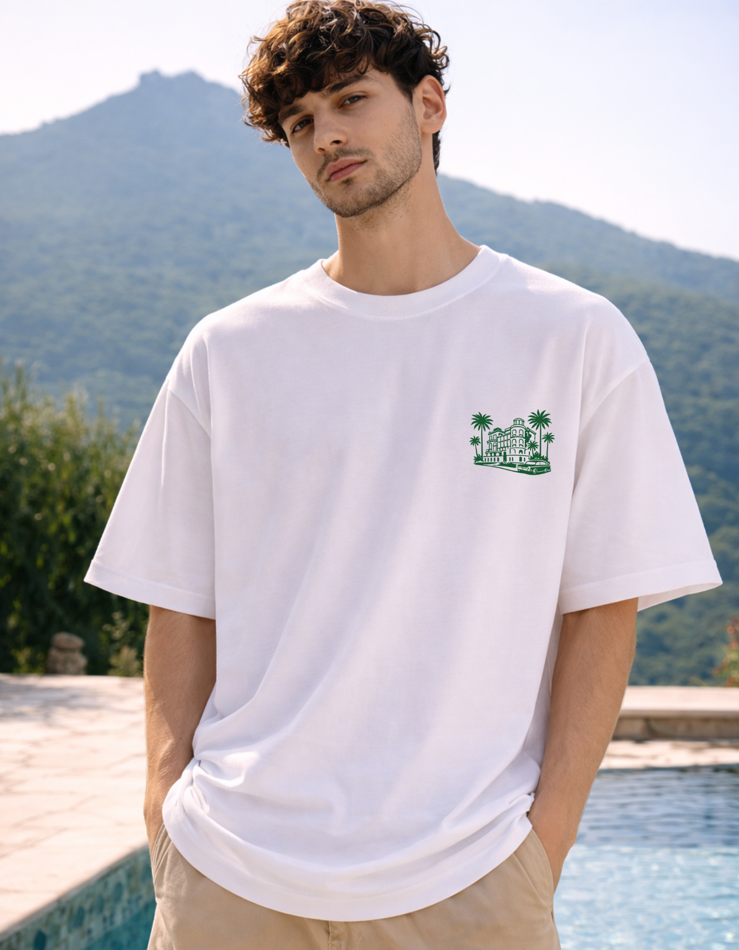 Monaco Nights Graphic Oversized T-Shirt