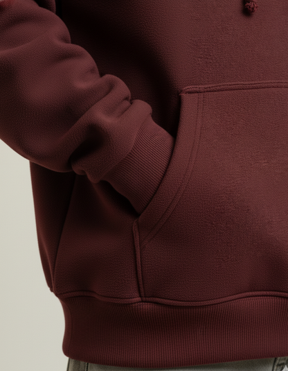 Oversized Maroon Hoodie