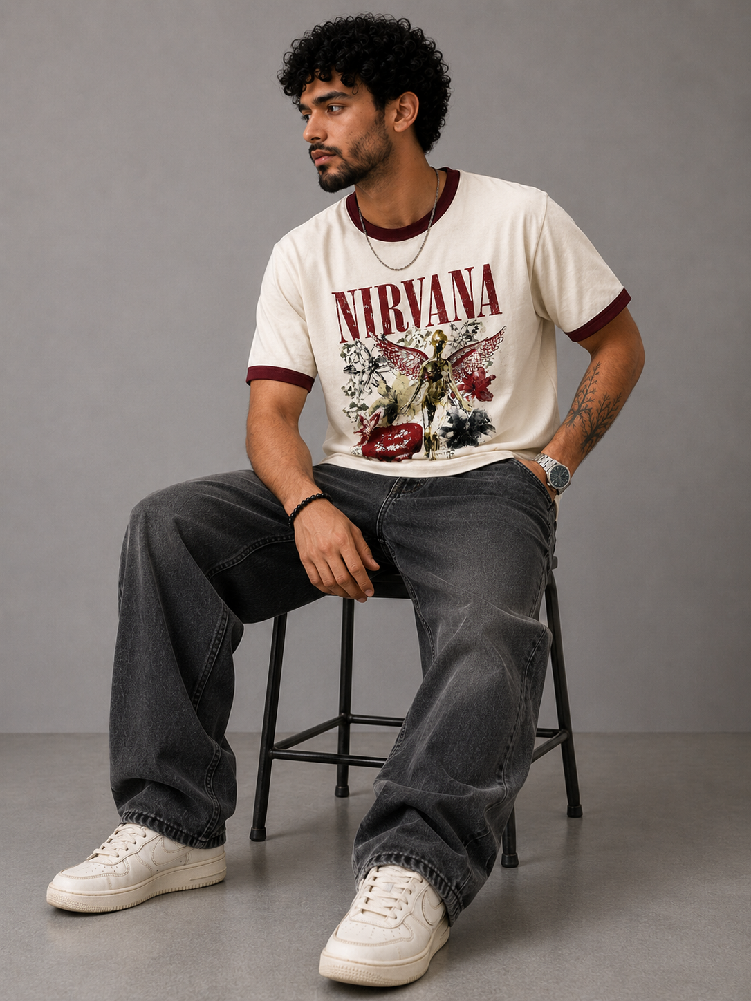 Nirvana Angel Ringer Tee