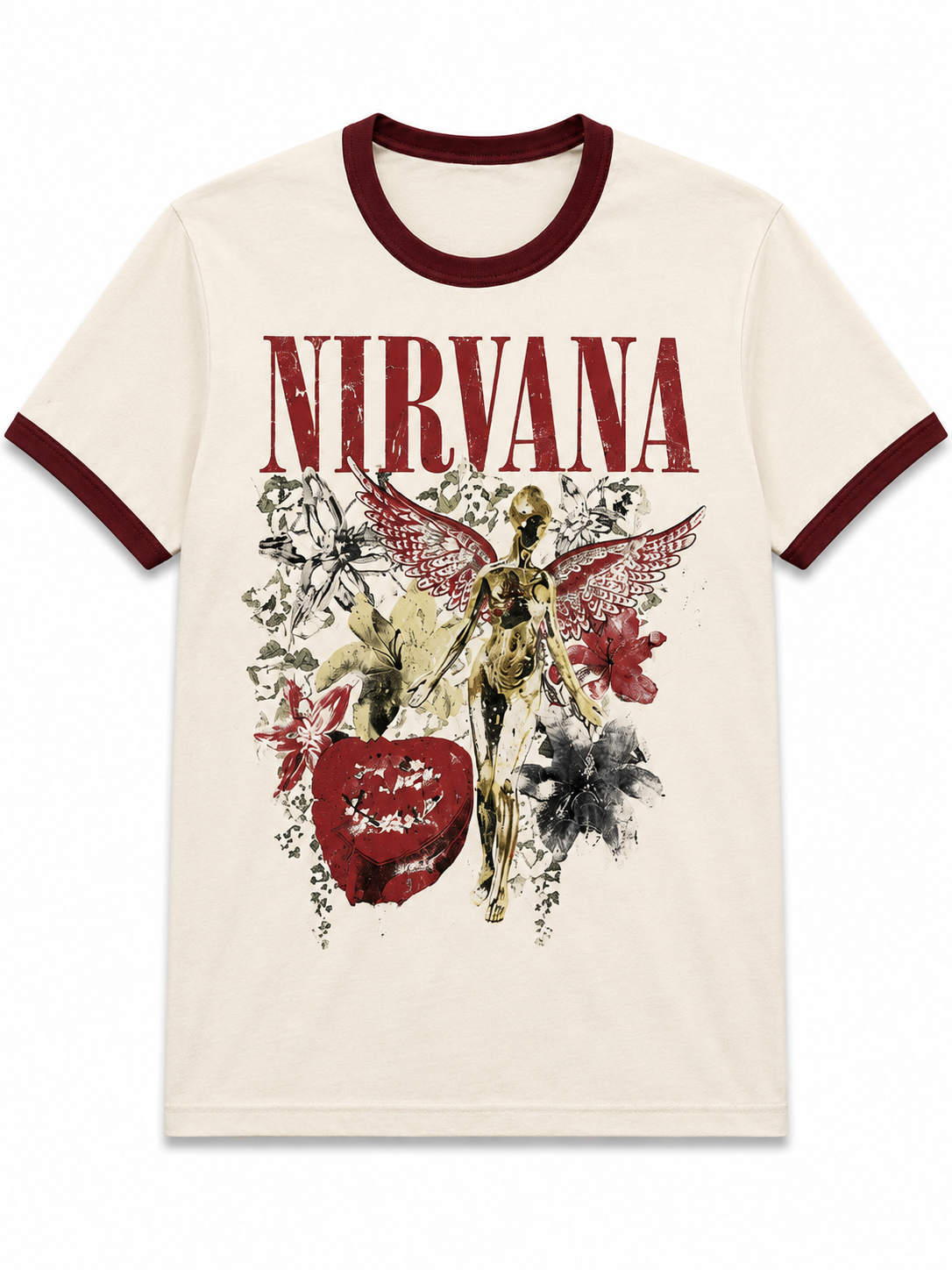 Nirvana Angel Ringer Tee