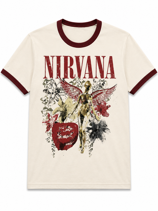 Nirvana Angel Ringer Tee