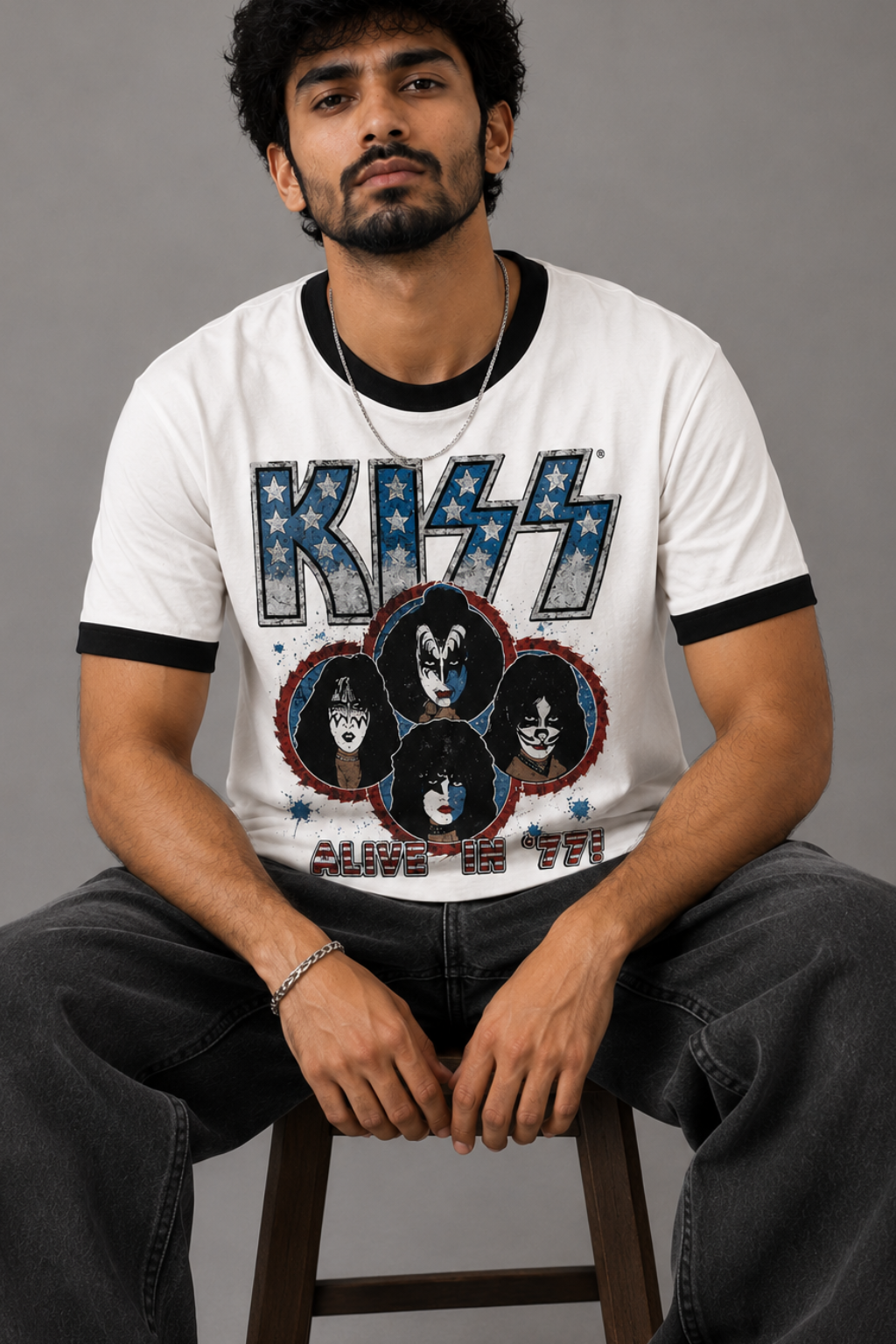 KISS Alive Ringer Tee
