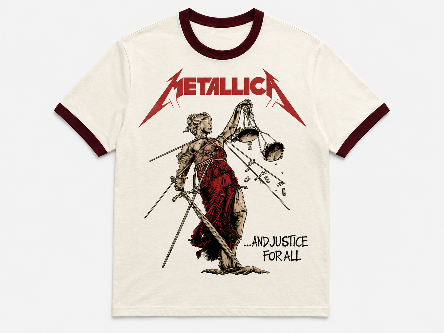 Metallica Vintage Ringer Tee