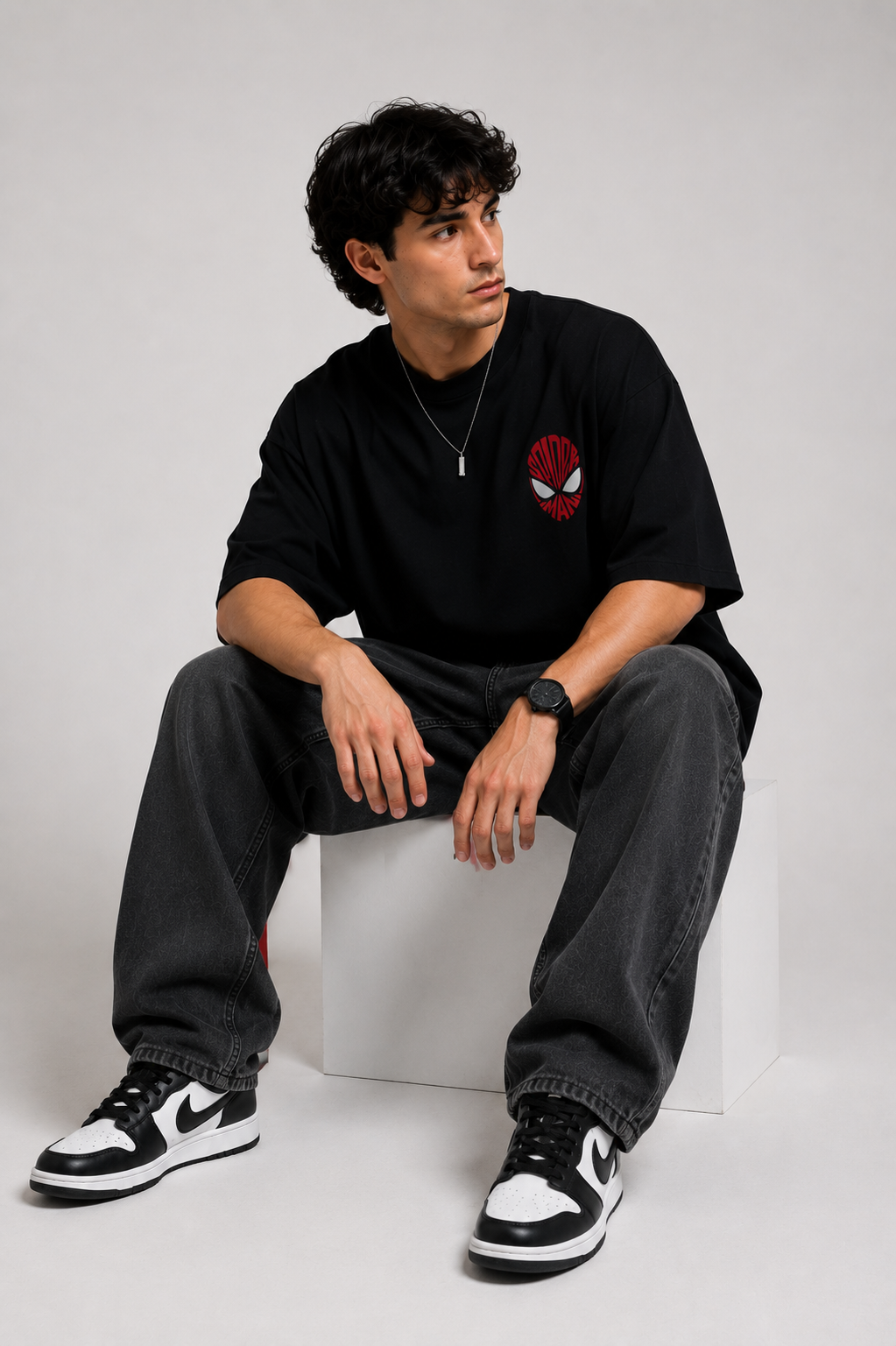 Spider Web Oversized Tee