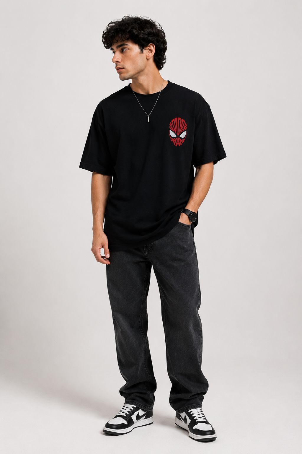Spider Web Oversized Tee