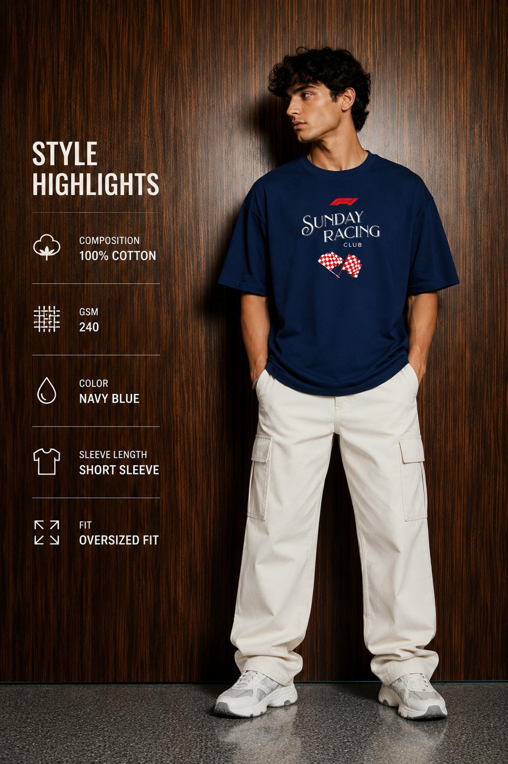 Sunday Racing Club Oversized Tee