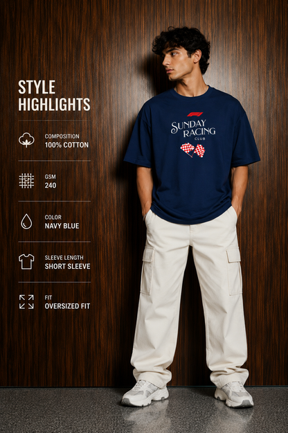 Sunday Racing Club Oversized Tee