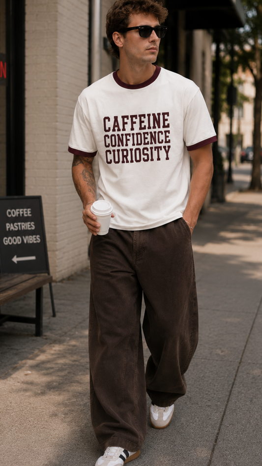 Caffeine Confidence  Ringer Tee