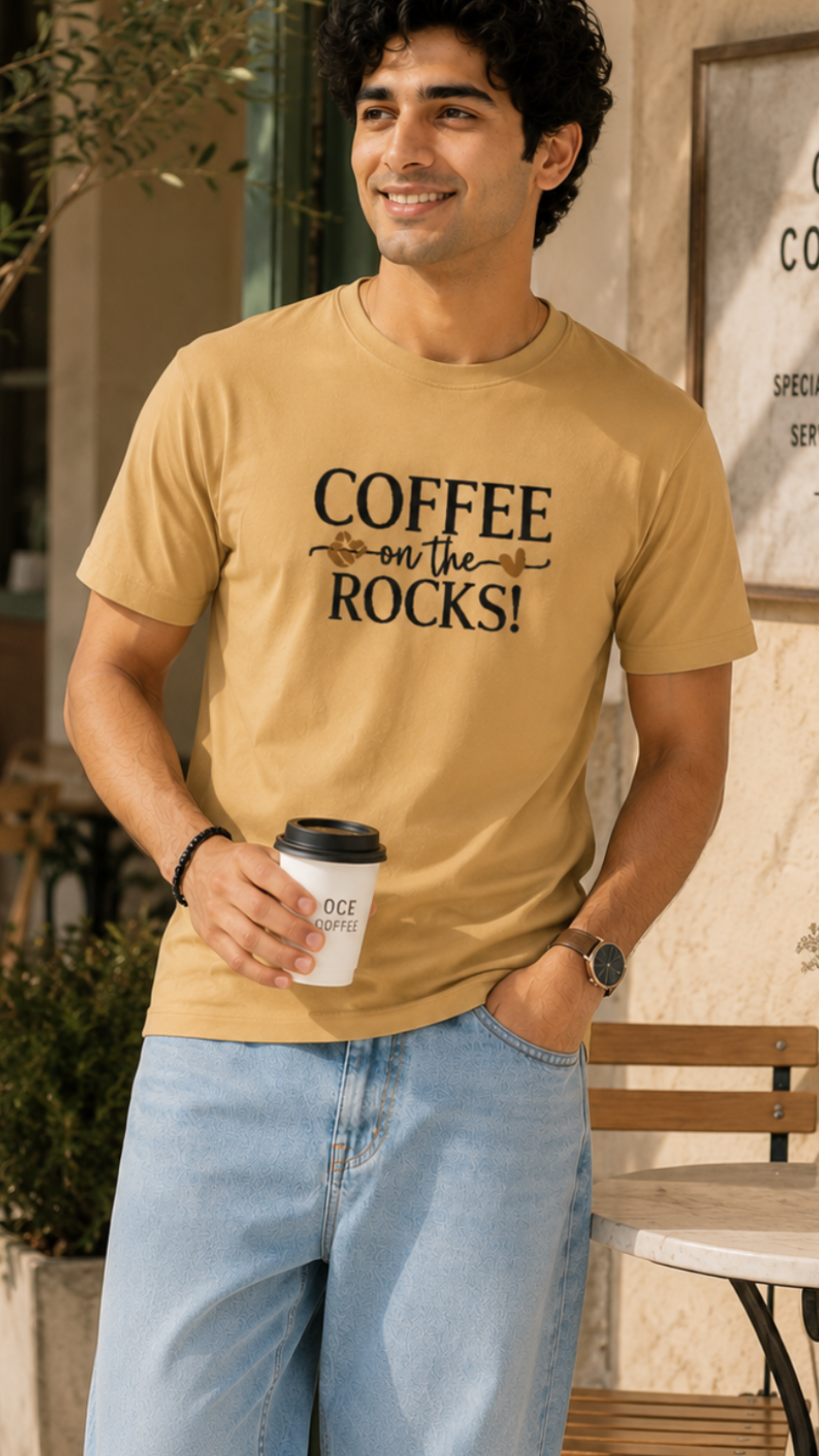 Coffee On The Rocks  T-Shirt