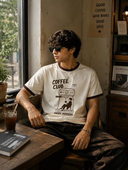 Coffee Club Ringer Tee