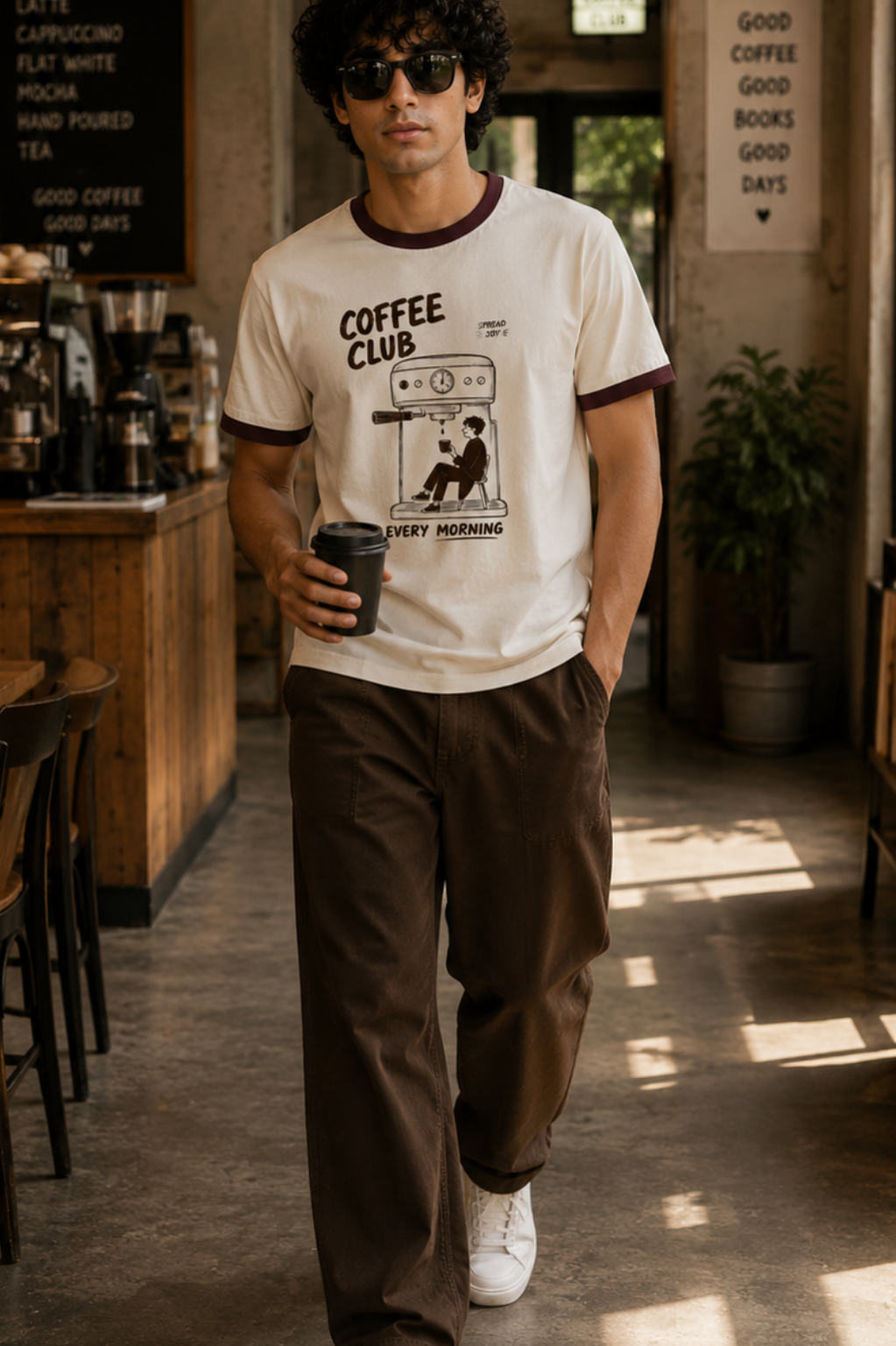 Coffee Club Ringer Tee