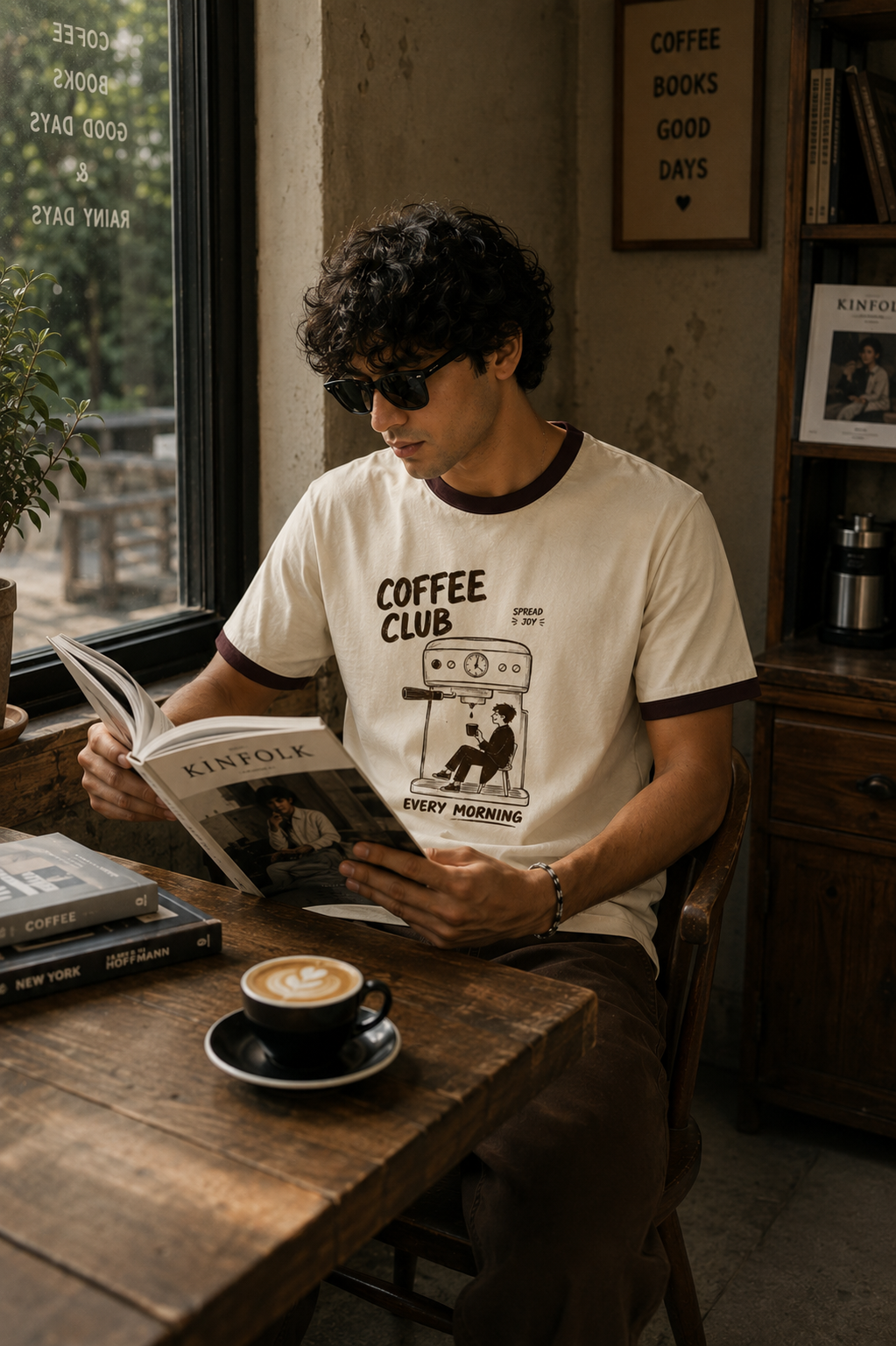 Coffee Club Ringer Tee