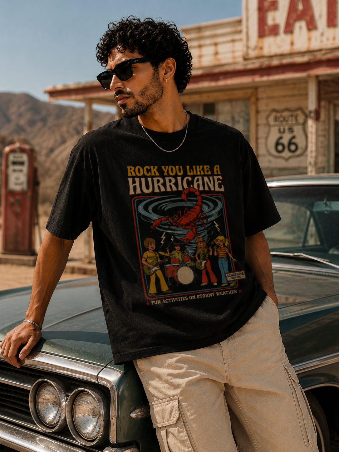 Rock You Like A Hurricane Oversized T-Shirt