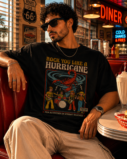 Rock You Like A Hurricane Oversized T-Shirt