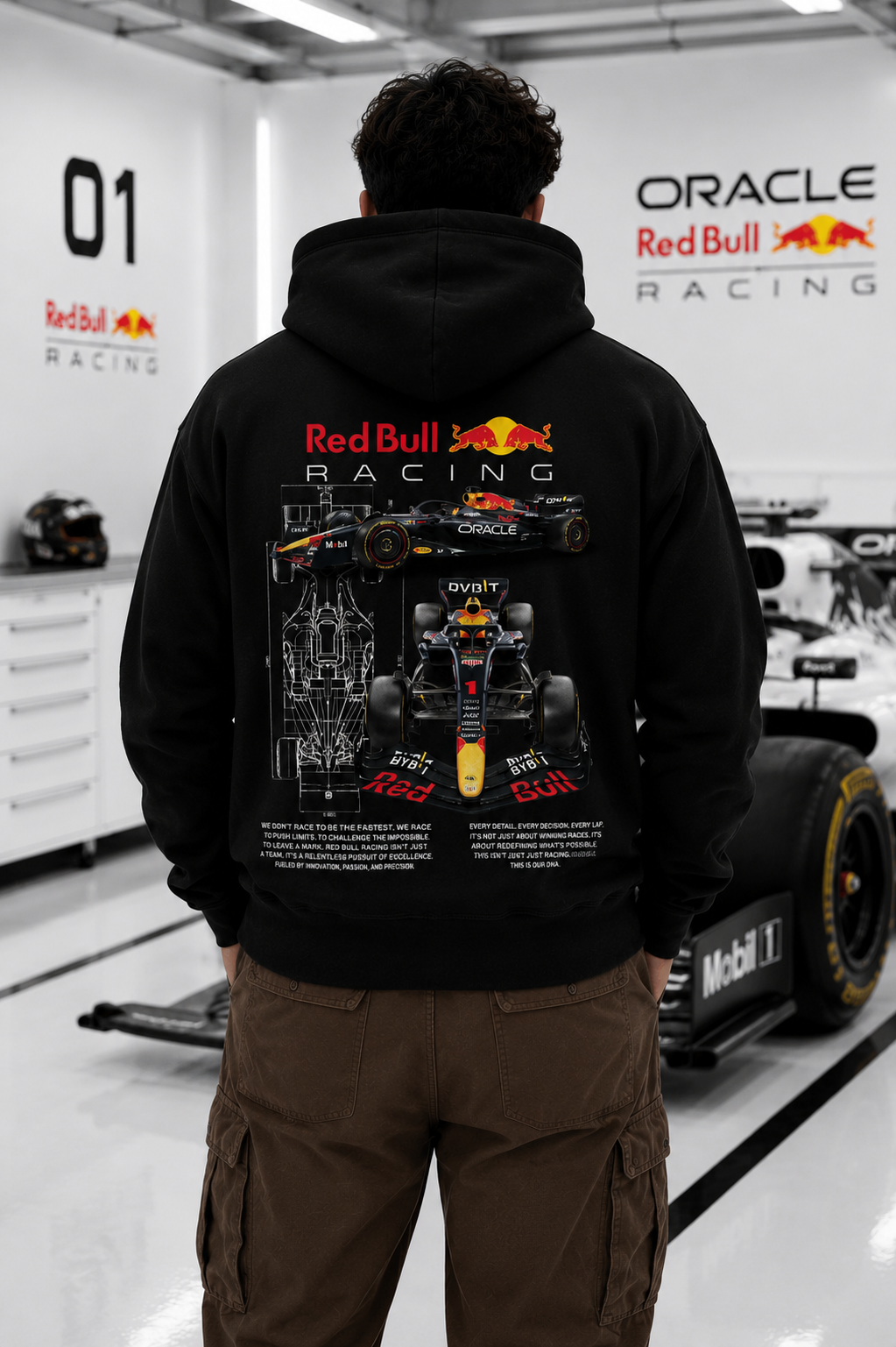 F1 Red Bull Zipper Hoodie