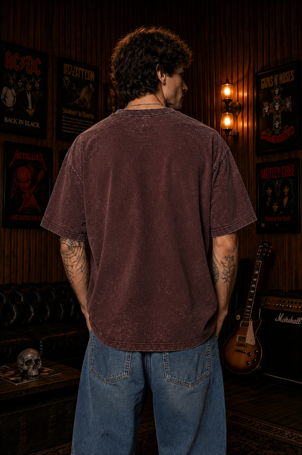 Linkin Park Legacy Oversized Acid Wash T-Shirt