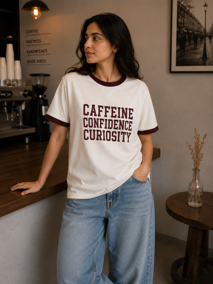 Caffeine Confidence  Ringer Tee