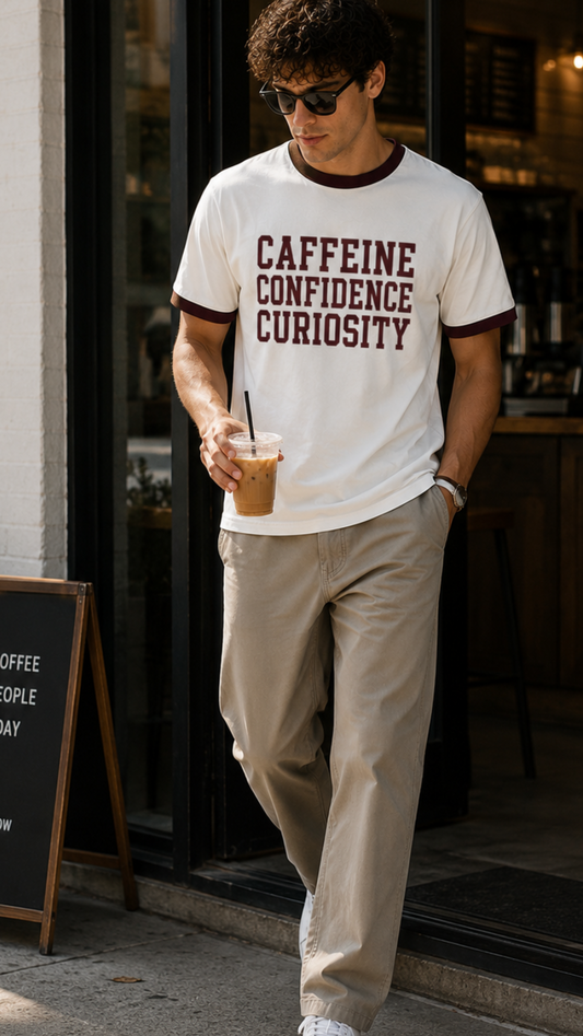 Caffeine Confidence  Ringer Tee