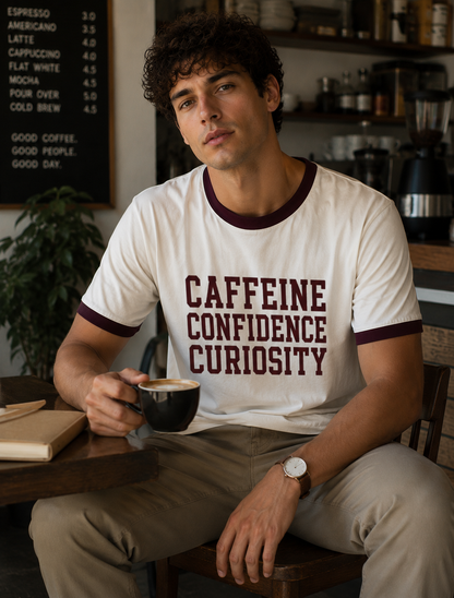 Caffeine Confidence  Ringer Tee