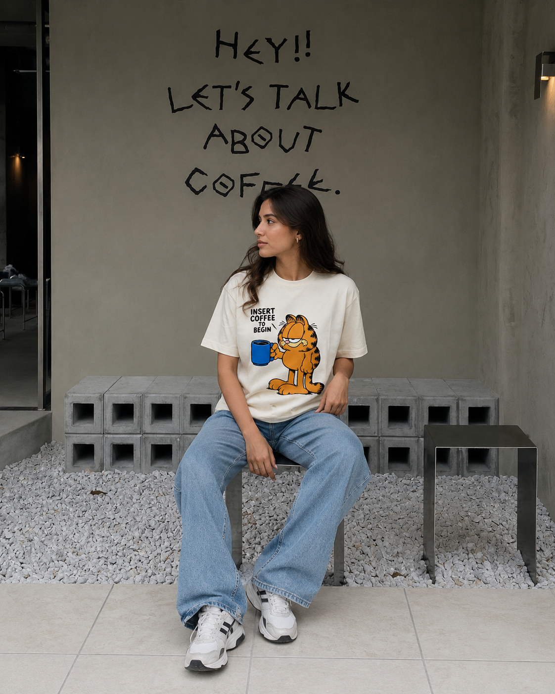 Insert Coffee To Begin Graphic T-Shirt