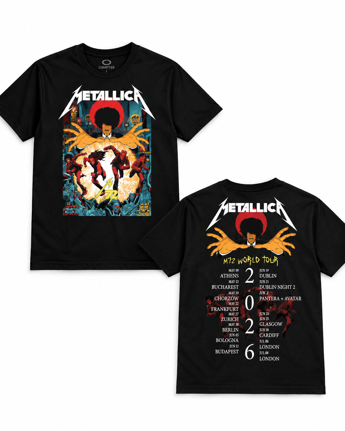 Metallica M72 World Tour Tee