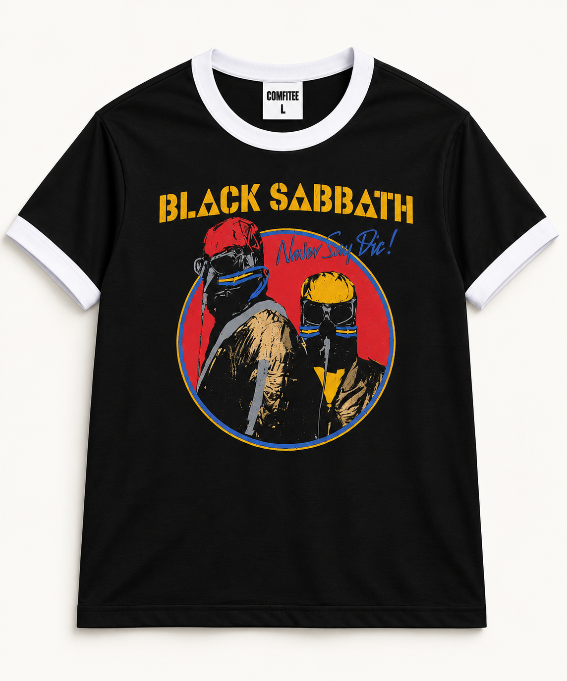 Black Sabbath Never Say Die Ringer Tee
