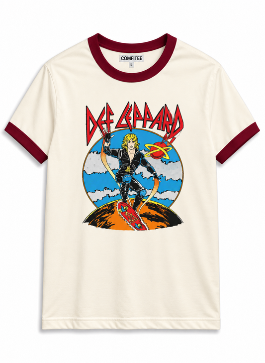 Def Leppard Retro Ringer Tee