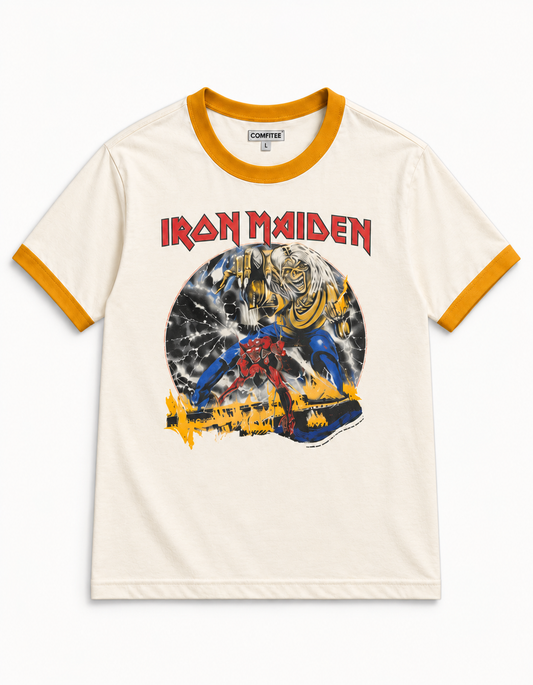 Iron Maiden Heavy Metal Ringer Tee