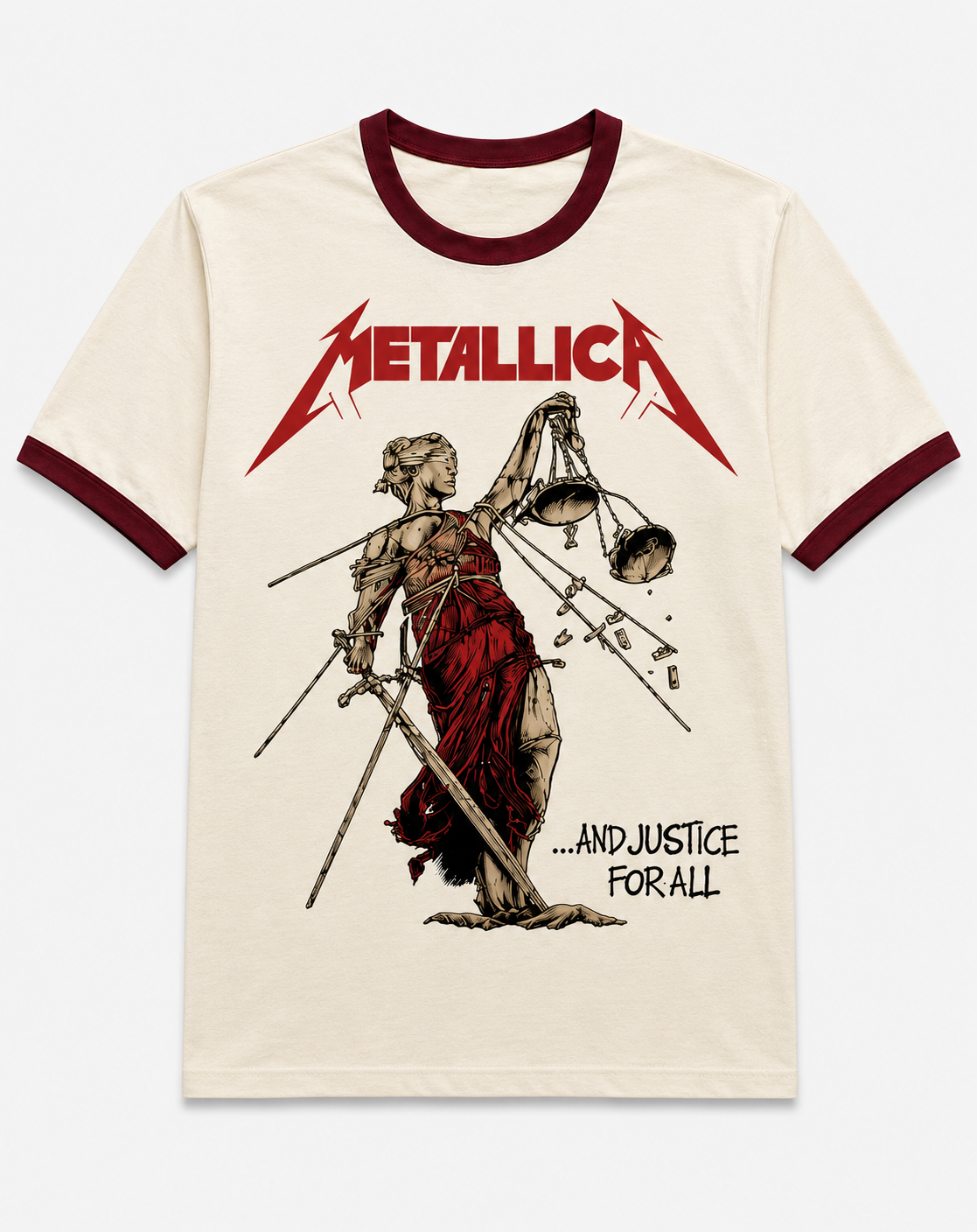 Metallica Vintage Ringer Tee