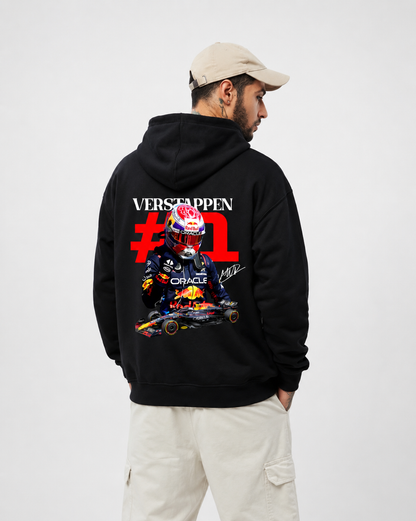 Max Verstappen #1 Red Bull Zipper Hoodie