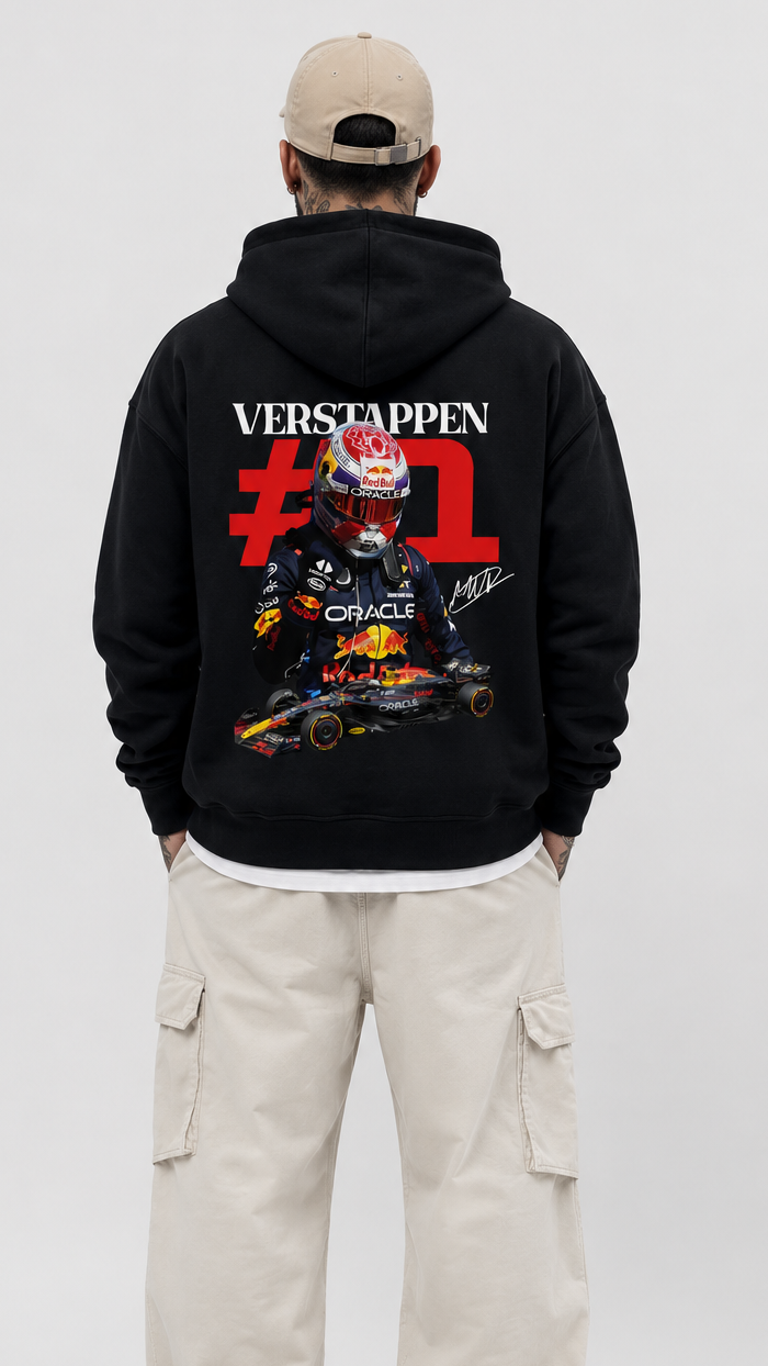 Max Verstappen #1 Red Bull Zipper Hoodie